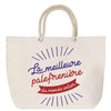 Sac Fête des Mères Mamie Famille Idée Cadeau anniversaire Noël Travail Boulot Métier Départ Retraite Collègue Femme cabas shopping plage