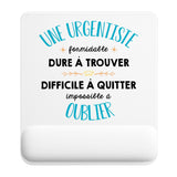 Tapis de souris ergonomique avec repose-poignet, accessoire bureau pour femme et homme, fête des pères, cadeau pas cher, idée cadeau fête des mères, secret santa, départ à la retraite, télétravail et gaming