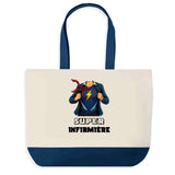 Sac Fête des Mères Mamie Famille Idée Cadeau anniversaire Noël Travail Boulot Métier Départ Retraite Collègue Femme cabas shopping plage