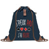 sac a dos bleu coton recycle avec pochette idee cadeau originale pour collegue ami prof ou membre de la famille cadeau mixte noel anniversaire secret santa ou depart au travail sac leger pratique et ecologique design breton moderne