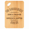 Planche bambou gravée personnalisée femme idée cadeau Fête des Mères apéro 30×20 prénom cuisine plateau fromage anniversaire noel maman mamie