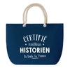 Sac de plage Bleu anse corde Certifié meilleur Historien