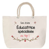 Sac Fête des Mères Mamie Famille Idée Cadeau anniversaire Noël Travail Boulot Métier Départ Retraite Collègue Femme cabas shopping plage