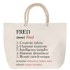 Sac Fête des Mères Mamie Famille Idée Cadeau anniversaire Noël Travail Boulot Métier Départ Retraite Collègue Femme cabas shopping plage