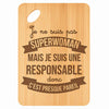 Planche bambou gravée personnalisée femme idée cadeau Fête des Mères apéro 30×20 prénom cuisine plateau fromage anniversaire noel maman mamie