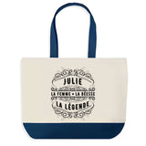Sac de shopping bleu Julie Femme Déesse Légende