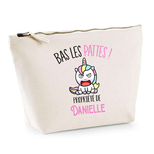 Trousse pochette de rangement maquillage Fête des Mères Mamie Famille Idée Cadeau anniversaire Noël Travail Boulot Métier Départ Retraite Collègue Femme