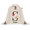 Sac à dos avec pochette Sophie Lettre Fleur