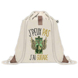 Sac à dos avec pochette J'peux pas Guitare