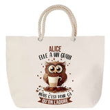 Sac Fête des Mères Mamie Famille Idée Cadeau anniversaire Noël Travail Boulot Métier Départ Retraite Collègue Femme cabas shopping plage