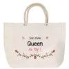 Sac Fête des Mères Mamie Famille Idée Cadeau anniversaire Noël Travail Boulot Métier Départ Retraite Collègue Femme cabas shopping plage