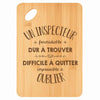 Planche bambou gravée personnalisée homme idée cadeau Fête des Pères apéro 30×20 prénom cuisine plateau fromage anniversaire noel papa papi 