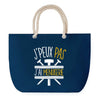 Sac de plage Bleu anse corde J'peux Pas Menuiserie