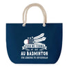 Sac de plage Bleu anse corde Badminton Légende Humour Geek