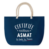 Sac de plage Bleu anse corde Certifiée meilleure ASMAT