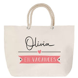 Sac Fête des Mères Mamie Famille Idée Cadeau anniversaire Noël Travail Boulot Métier Départ Retraite Collègue Femme cabas shopping plage