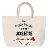 Sac Fête des Mères Mamie Famille Idée Cadeau anniversaire Noël Travail Boulot Métier Départ Retraite Collègue Femme cabas shopping plage