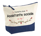 Pochette Trousse Fête des Mères Fêtes des Pères Mamie Papi Famille Idée Cadeau anniversaire Noël Travail Boulot Métier Départ Retraite Collègue Femme Homme