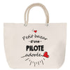Sac Fête des Mères Mamie Famille Idée Cadeau anniversaire Noël Travail Boulot Métier Départ Retraite Collègue Femme cabas shopping plage