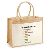 Sac Fête des Mères Fete des Pères Papi Mamie Famille Cadeau anniversaire Noël Travail Boulot Métier Retraite Collègue Femme Homme Cabas