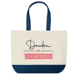 Sac de shopping bleu Doudou en Vacances