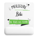 Tapis de souris ergonomique avec repose-poignet, accessoire bureau pour femme et homme, fête des pères, cadeau pas cher, idée cadeau fête des mères, secret santa, départ à la retraite, télétravail et gaming