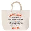 Sac Fête des Mères Mamie Famille Idée Cadeau anniversaire Noël Travail Boulot Métier Départ Retraite Collègue Femme cabas shopping plage