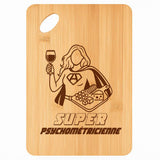 Planche bambou gravée personnalisée femme idée cadeau Fête des Mères apéro 30×20 prénom cuisine plateau fromage anniversaire noel maman mamie