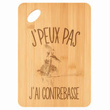 Planche bambou gravée personnalisée femme homme idée cadeau Fête des Mères Fête des Pères apéro papa maman prénom cuisine plateau fromage