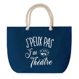 Sac de plage Bleu anse corde J'peux Pas Théâtre