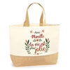 Sac Jute Fête des Mères Fêtes des Pères Mamie Papi Famille Idée Cadeau anniversaire Noël Travail Boulot Métier Départ Retraite Collègue Femme Homme