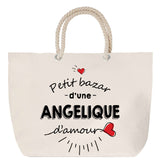 Sac Fête des Mères Mamie Famille Idée Cadeau anniversaire Noël Travail Boulot Métier Départ Retraite Collègue Femme cabas shopping plage