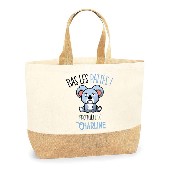 Sac Jute Fête des Mères Fêtes des Pères Mamie Papi Famille Idée Cadeau anniversaire Noël Travail Boulot Métier Départ Retraite Collègue Femme Homme