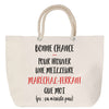 Sac Fête des Mères Mamie Famille Idée Cadeau anniversaire Noël Travail Boulot Métier Départ Retraite Collègue Femme cabas shopping plage
