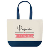 Sac de shopping bleu Régine en Vacances