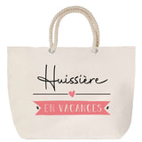 Sac Fête des Mères Mamie Famille Idée Cadeau anniversaire Noël Travail Boulot Métier Départ Retraite Collègue Femme cabas shopping plage