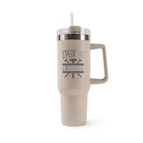Mug isotherme Beige Menuiserie J'peux pas