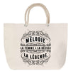Sac Fête des Mères Mamie Famille Idée Cadeau anniversaire Noël Travail Boulot Métier Départ Retraite Collègue Femme cabas shopping plage