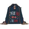 sac a dos bleu coton recycle avec pochette idee cadeau originale pour collegue ami prof ou membre de la famille cadeau mixte noel anniversaire secret santa ou depart au travail sac leger pratique et ecologique design breton moderne