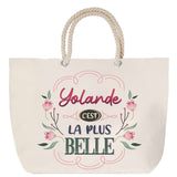 Sac Fête des Mères Mamie Famille Idée Cadeau anniversaire Noël Travail Boulot Métier Départ Retraite Collègue Femme cabas shopping plage