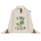 Sac à dos avec pochette Snow c'est la Vie