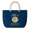 Sac de plage Bleu anse corde J'peux Pas Blanquette