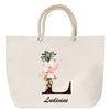 Sac Fête des Mères Mamie Famille Idée Cadeau anniversaire Noël Travail Boulot Métier Départ Retraite Collègue Femme cabas shopping plage