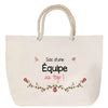 Sac Fête des Mères Mamie Famille Idée Cadeau anniversaire Noël Travail Boulot Métier Départ Retraite Collègue Femme cabas shopping plage