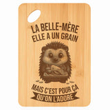 Planche bambou gravée personnalisée femme idée cadeau Fête des Mères apéro 30×20 prénom cuisine plateau fromage anniversaire noel maman mamie