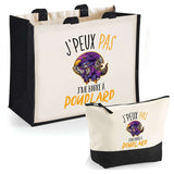 Cabas homme ou femme sac plage ou shopping tote bag pochette trousse Idée cadeau original pour anniversaire Noël travail départ retraite collègue famille fete des mères fetes des pères papa maman mamie papi