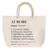 Sac Fête des Mères Mamie Famille Idée Cadeau anniversaire Noël Travail Boulot Métier Départ Retraite Collègue Femme cabas shopping plage
