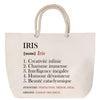 Sac Fête des Mères Mamie Famille Idée Cadeau anniversaire Noël Travail Boulot Métier Départ Retraite Collègue Femme cabas shopping plage
