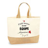 Sac Jute Fête des Mères Fêtes des Pères Mamie Papi Famille Idée Cadeau anniversaire Noël Travail Boulot Métier Départ Retraite Collègue Femme Homme