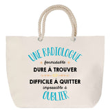 Sac Fête des Mères Mamie Famille Idée Cadeau anniversaire Noël Travail Boulot Métier Départ Retraite Collègue Femme cabas shopping plage